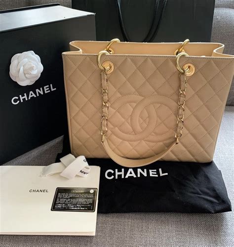 chanel gst beige